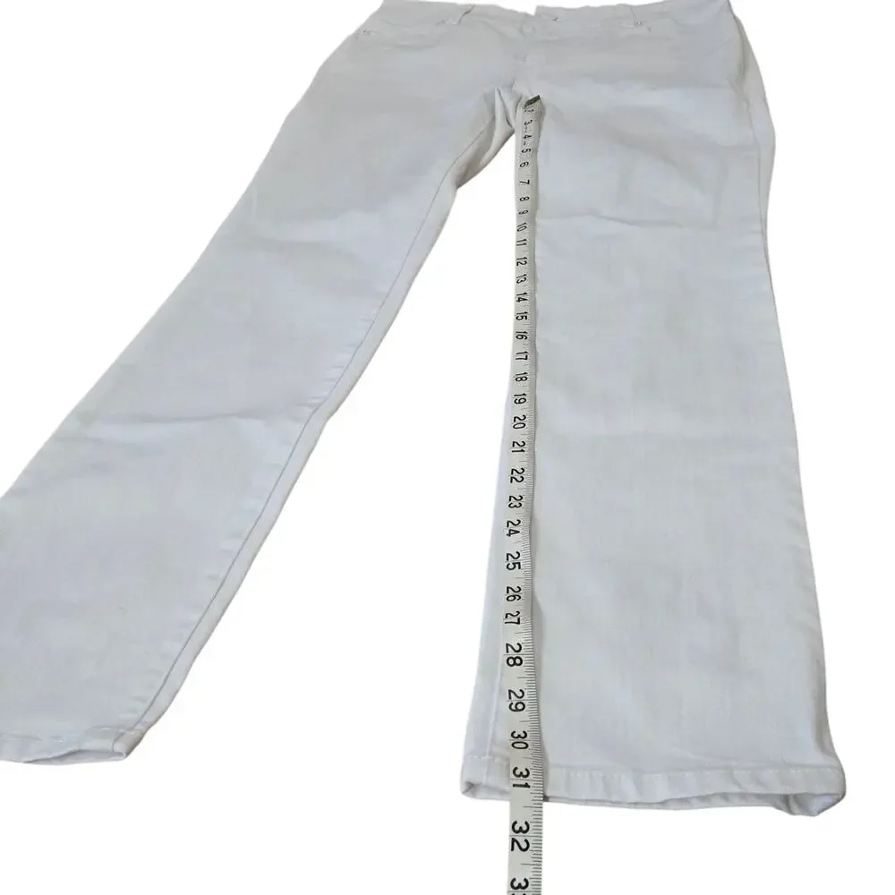 Chico’s So Slimming Slim Straight Leg Jeans White Stretch 0 Size 4 Small NWT - Picture 11 of 12